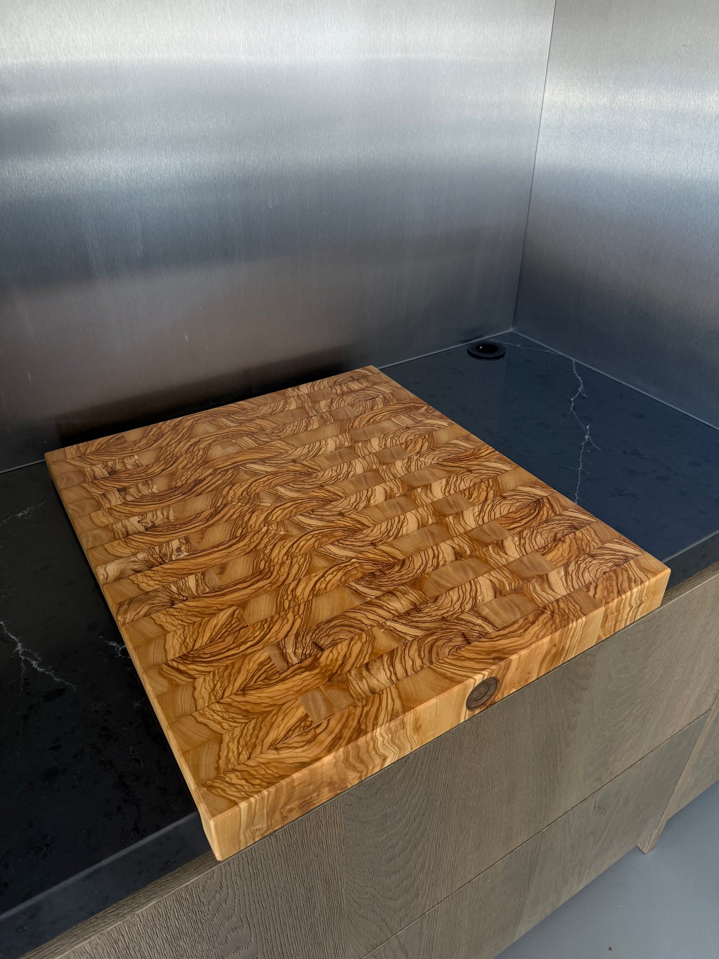 Custom olive butcher block